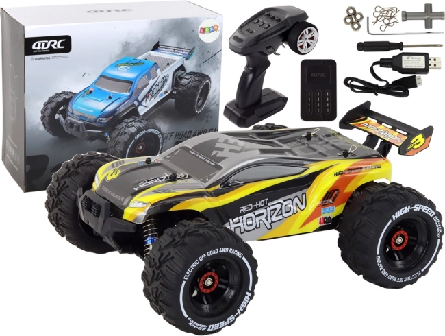 Coche RC todoterreno RABBITS 4WD 2.4G amarillo