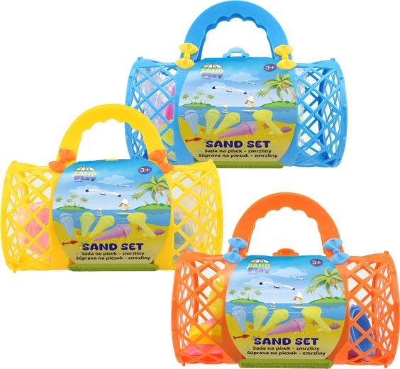 Plastica set de moldes para arena en bolsa retro