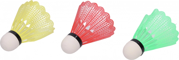 Volantes de bádminton de colores, set de 3 uds.