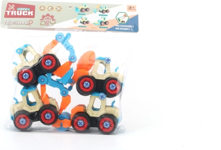 Juego de construcción con tornillos Pequeño manitas – máquinas de construcción 4 en 1
