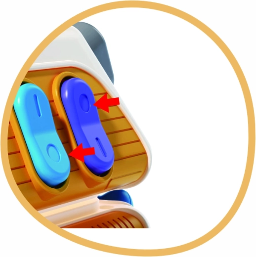 Interruptores, botones y deslizadores para la motricidad fina