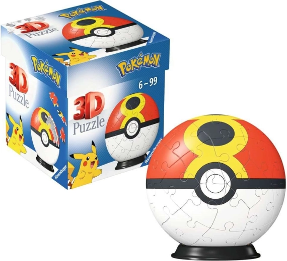Bola de puzzle 3D Pokémon Repeat Ball, 54 piezas