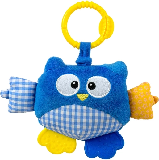 Juguete colgante de peluche Búho Cutie owl azul