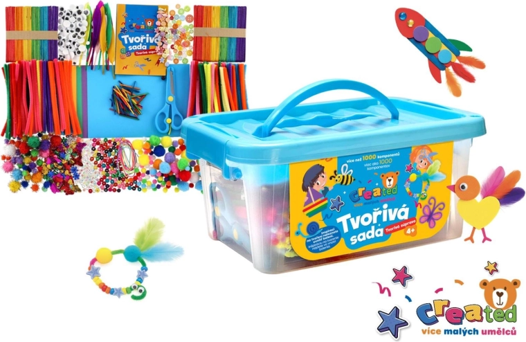 Gran caja creativa Created con más de 1000 piezas