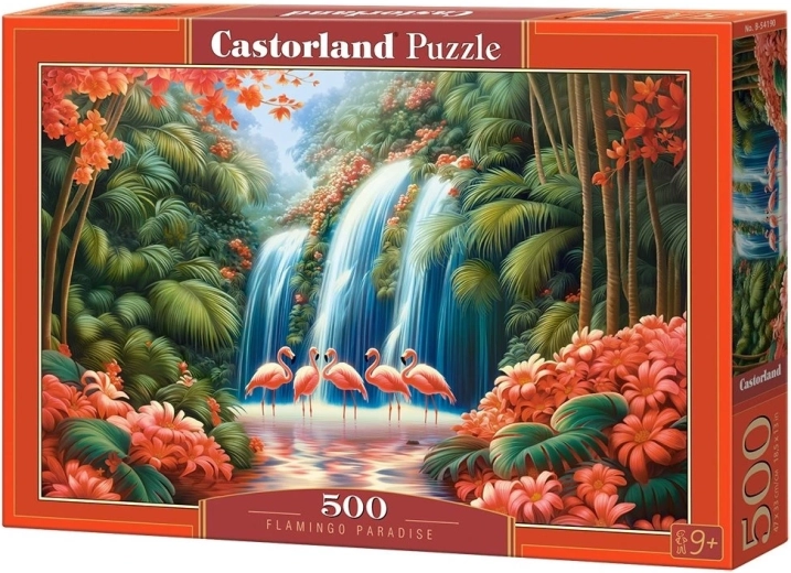 Puzzle Castorland mundo exótico de flamencos 500 piezas