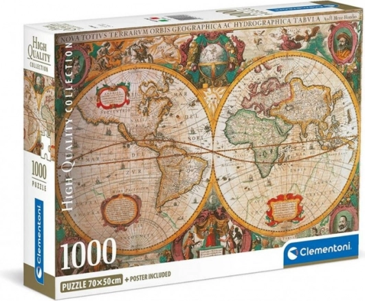 Puzle de 1000 piezas: mapa antiguo