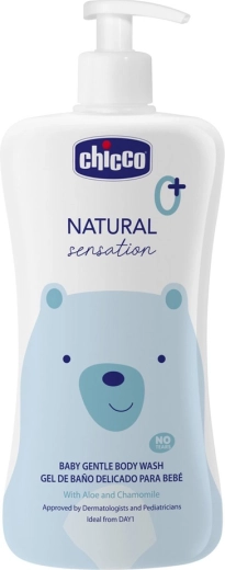 Chicco Natural Sensation gel de ducha y champú con aloe y manzanilla 200 ml