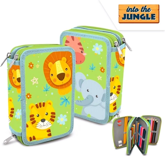 Estuche de tres pisos equipado Euroswan Into the Jungle