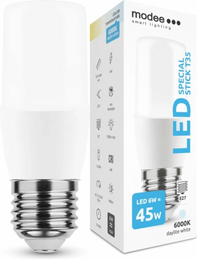 Bombilla LED Modee Smart Lighting T35 E27 6 W blanco frío