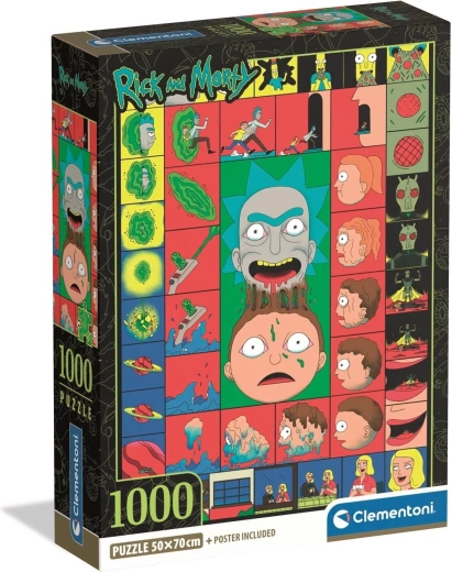 CLEMENTONI puzzle RICK AND MORTY: momentos icónicos 1000 piezas