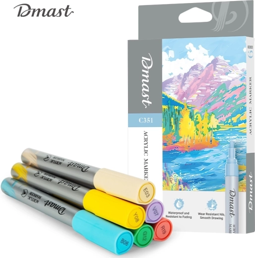Rotuladores acrílicos – set de 6 uds