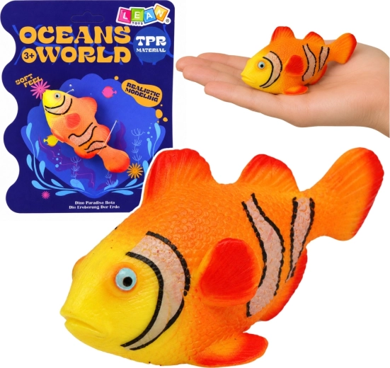 Figura de goma de pez payaso (břichatky) 10,5 cm