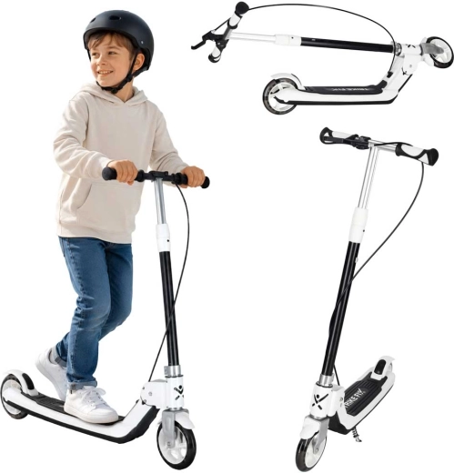 Trike Fix patinete infantil plegable con ruedas LED, negro