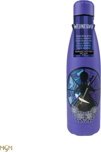 Botella térmica de acero inoxidable Wednesday "rostro" 500 ml