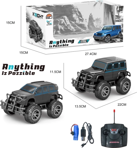 Coche RC SWAT con cargador y USB