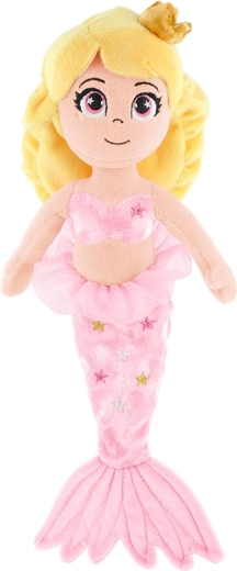 Sirena de peluche rosa 25 cm