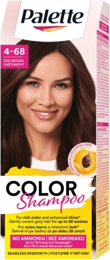Palette Color Shampoo 4-68 castaño 50 ml