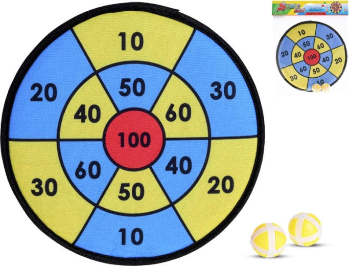 Diana de velcro de 29 cm con 2 pelotas