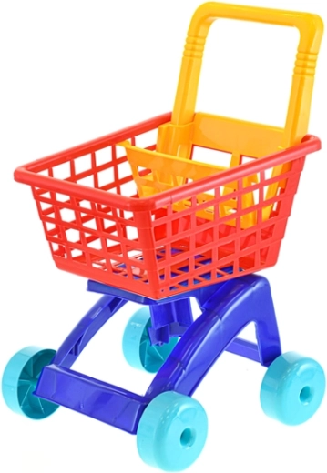 Carrito de la compra infantil rojo 58 cm