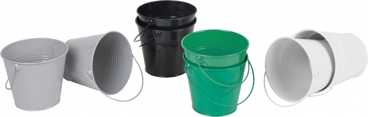 Classic World cubos metálicos de colores, set de 8 uds.