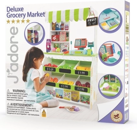 Set de juego de madera: tienda – alimentos