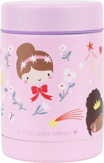 A Little Lovely Company recipiente aislado de acero inoxidable para comida Princesas 300 ml