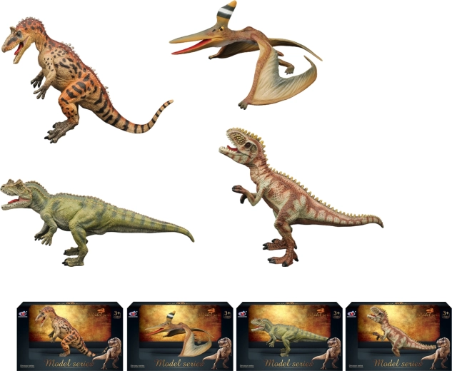 Mundo de dinosaurios – set de figuras de dinosaurios (4 tipos)
