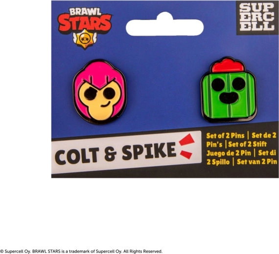 Brawl Stars set de pines Colt y Spike