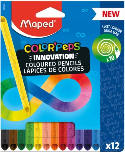 Lápices de colores MAPED Color'Peps Infinity 12 uds