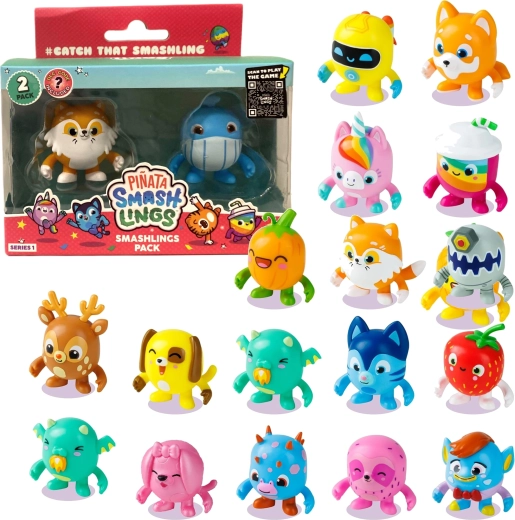 Piñata Smashlings set de 2 figuras aleatorias con código DLC – Serie 1