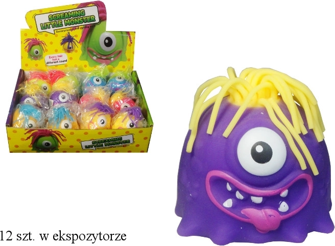 Monstruito de goma antiestrés de un solo ojo (apretable)