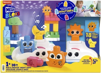 Mega Bloks levántate y duerme: luz nocturna con figuritas