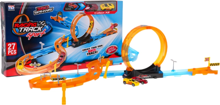 Pista de carreras con looping 27 piezas