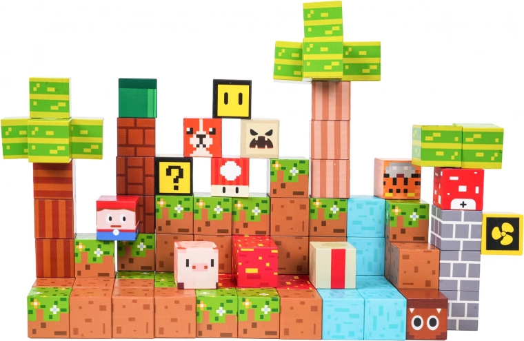 Aspecto pixelado creativo y colores variados