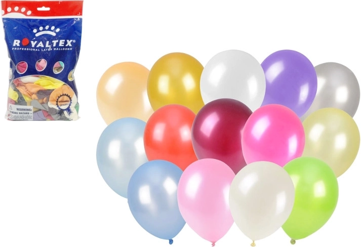 Globos metálicos de 25 cm, mix de colores, 100 uds