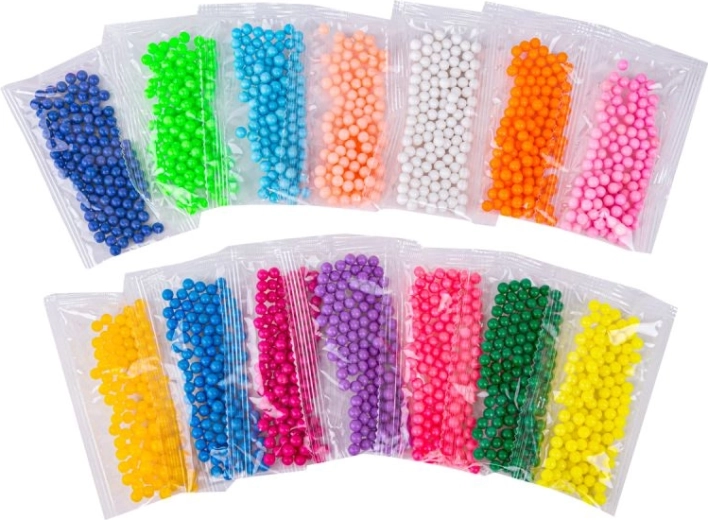 1400 cuentas de agua en 14 colores