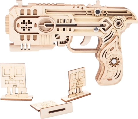 Puzzle 3D de madera Arma de gomas Dragon Chaser