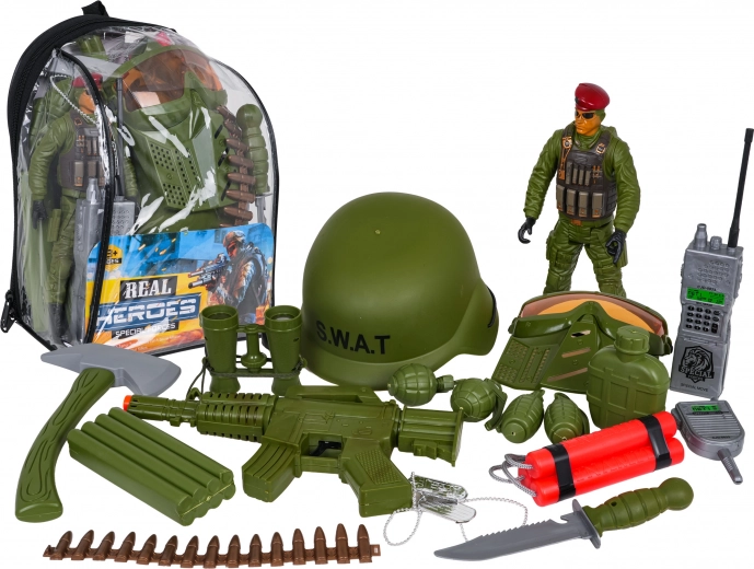 Mega set de soldado para niños con accesorios