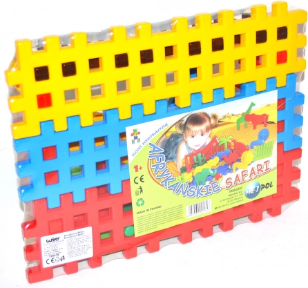 Juego de construcción de plástico safari