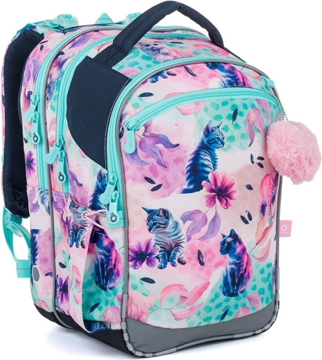 Mochila escolar Topgal COCO gatitos juguetones