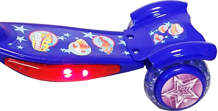 Plataforma iluminada alimentada por pilas
