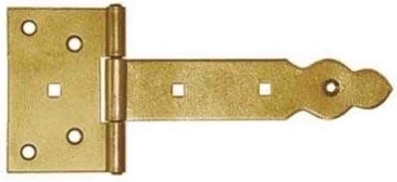 Bisagra decorativa para portón 250 × 90 × 35 mm