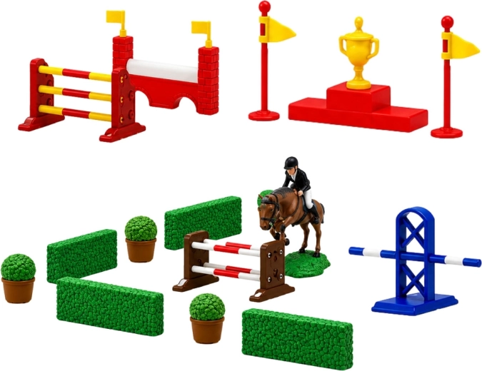 Pista de salto y accesorios para competiciones