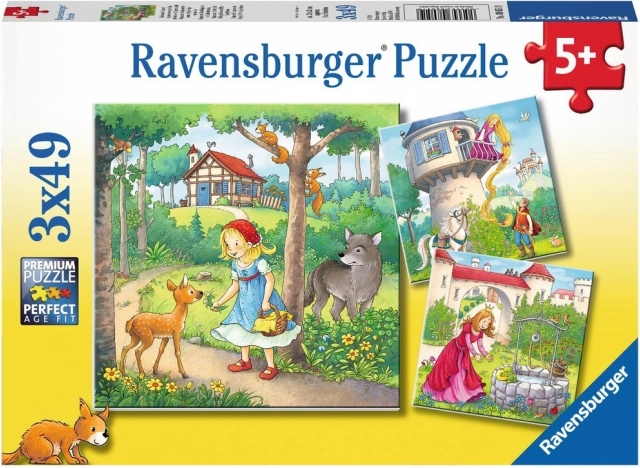 Puzzle Ravensburger Cuentos clásicos 3x49 piezas