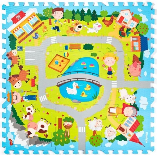 Puzzle de espuma Aldea 29 × 29 cm PLASTICA