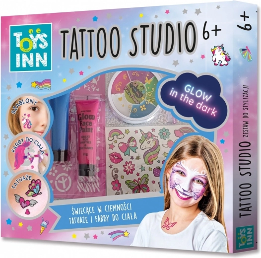Set Tattoo Studio para tatuajes y pinturas para cara