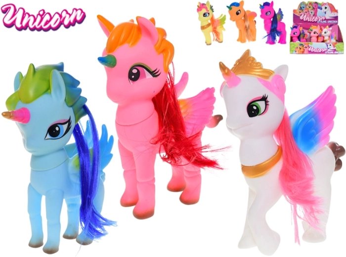 Figura de unicornio de pie 20 cm