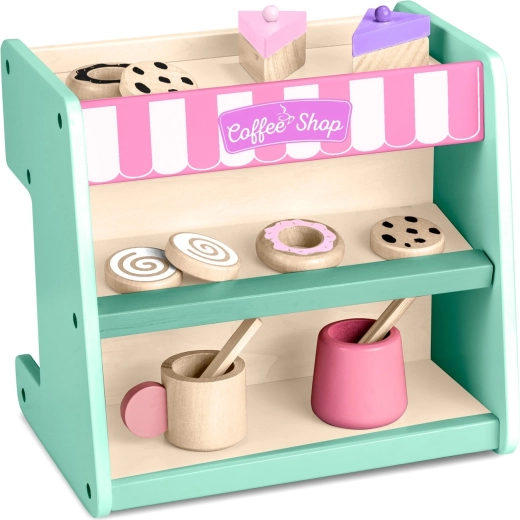 Pastelería con dulces expuestos