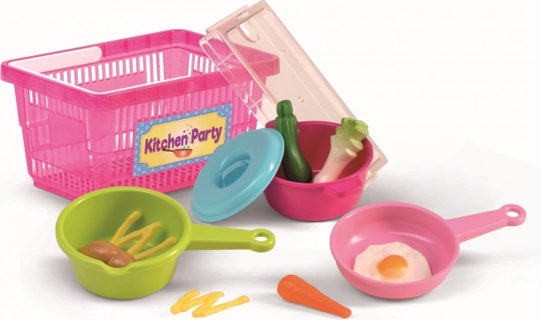 Androni cesta con accesorios de cocina para niños