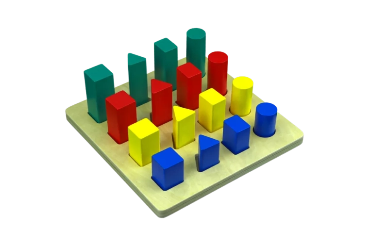 Escalera Montessori – cuerpos geométricos